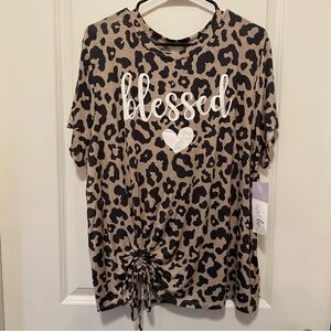 Just Be Leopard Print Top